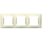 SCHNEIDER SDN5800547 SEDNA Triple frame, horizontal, beige