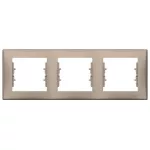   SCHNEIDER SDN5800568 SEDNA Triple frame, horizontal, titanium