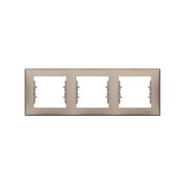 SCHNEIDER SDN5800568 SEDNA Hármas keret, vízszintes, titánium SCHNEIDER SDN5800568 SEDNA Hármas keret, vízszintes, titánium