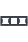 SCHNEIDER SDN5800570 SEDNA Hármas keret, vízszintes, grafit SCHNEIDER SDN5800570 SEDNA Hármas keret, vízszintes, grafit