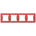 SCHNEIDER SDN5800741 SEDNA Four frames, horizontal, red