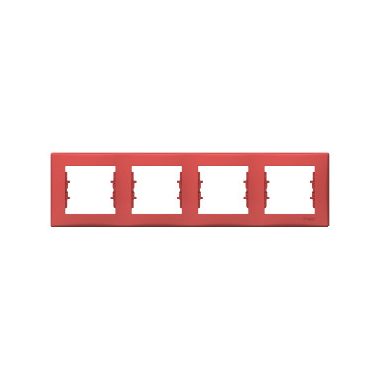 SCHNEIDER SDN5800741 SEDNA Four frames, horizontal, red