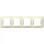 SCHNEIDER SDN5800747 SEDNA Four frames, horizontal, beige