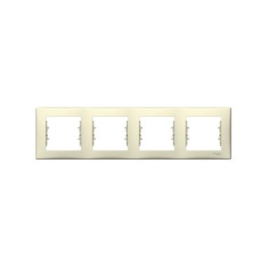 SCHNEIDER SDN5800747 SEDNA Four frames, horizontal, beige