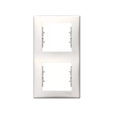 SCHNEIDER SDN5801123 SEDNA Double frame, vertical, cream