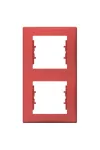 SCHNEIDER SDN5801141 SEDNA Double frame, vertical, red