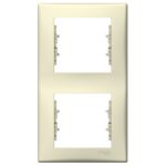 SCHNEIDER SDN5801147 SEDNA Double frame, vertical, beige