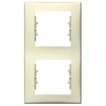 SCHNEIDER SDN5801147 SEDNA Double frame, vertical, beige