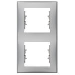 SCHNEIDER SDN5801160 SEDNA Double frame, vertical, aluminum