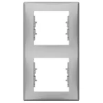 SCHNEIDER SDN5801160 SEDNA Double frame, vertical, aluminum