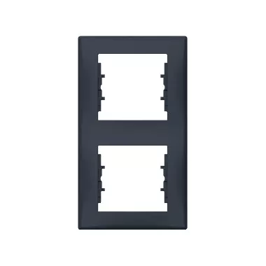 SCHNEIDER SDN5801170 SEDNA Double frame, vertical, graphite