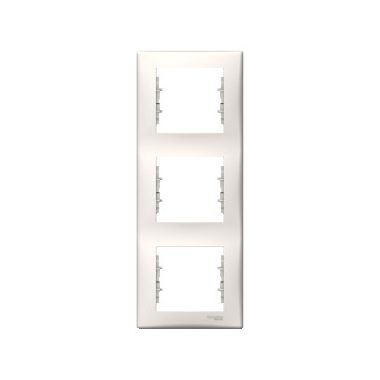 SCHNEIDER SDN5801323 SEDNA Triple frame, vertical, cream