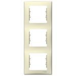SCHNEIDER SDN5801347 SEDNA Triple frame, vertical, beige