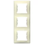 SCHNEIDER SDN5801347 SEDNA Triple frame, vertical, beige