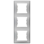 SCHNEIDER SDN5801360 SEDNA Triple frame, vertical, aluminum