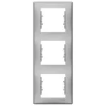 SCHNEIDER SDN5801360 SEDNA Triple frame, vertical, aluminum