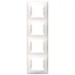 SCHNEIDER SDN5802023 SEDNA Four frames, vertical, cream