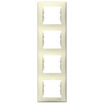 SCHNEIDER SDN5802047 SEDNA Four frames, vertical, beige