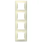 SCHNEIDER SDN5802047 SEDNA Four frames, vertical, beige