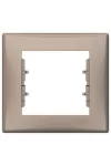 SCHNEIDER SDN5810568 SEDNA Egyes keret, IP44, titánium SCHNEIDER SDN5810568 SEDNA Egyes keret, IP44, titánium