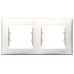 SCHNEIDER SDN5810623 SEDNA Double frame, IP44, cream