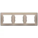SCHNEIDER SDN5810768 SEDNA Triple frame, IP44, titanium