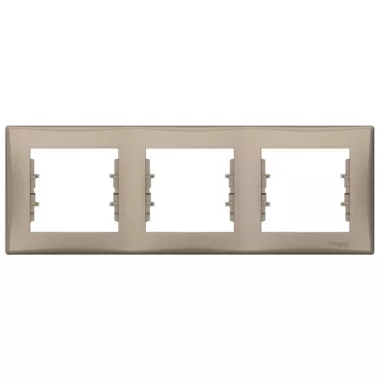 SCHNEIDER SDN5810768 SEDNA Triple frame, IP44, titanium