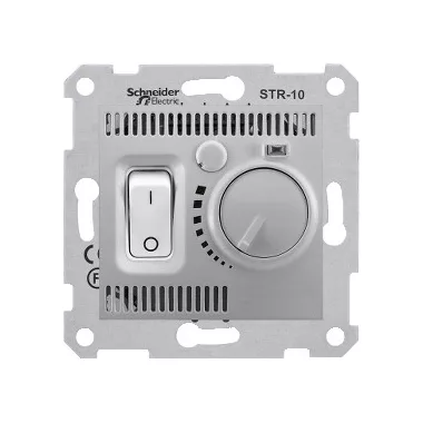 SCHNEIDER SDN6000160 SEDNA Szobatermosztát, 10A, alumínium SCHNEIDER SDN6000160 SEDNA Szobatermosztát, 10A, alumínium