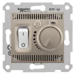   SCHNEIDER SDN6000368 SEDNA Szobatermosztát padlófűtéshez, 10A, titánium