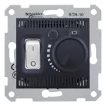   SCHNEIDER SDN6000370 SEDNA Szobatermosztát padlófűtéshez, 10A, grafit