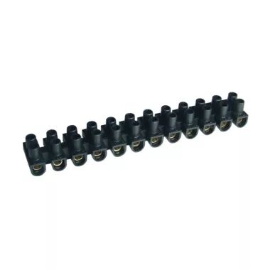TRACON SF60A-H-L Flex. nyomólemezes sorozatkapocs, H profil, 12 tag, fekete 25mm2, 450VAC, 80A, PP