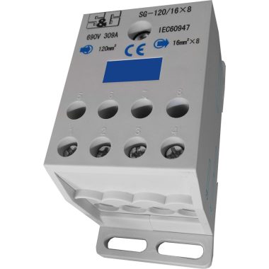 S&G Fővezetéki leágazó sorkapocs, 120mm2/8x16mm2