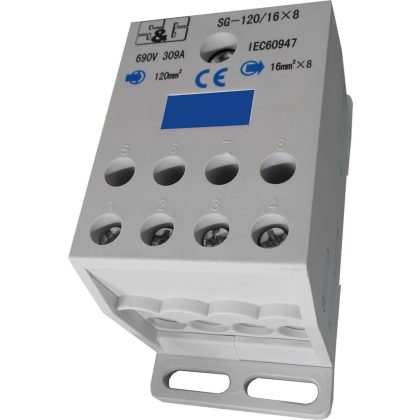 S&G Fővezetéki leágazó sorkapocs, 120mm2/8x16mm2