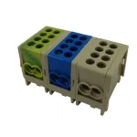   S&G fővezetéki sorkapocs, sínre szerelhető, szürke, 2x25mm2 / 2x25mm2, 400V, 101A