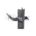 ZIN Vezetékvédő - tartó facsavaros végződéssel, 80mm