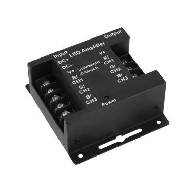 SG Technologies 326 LED szalag jelerősítő RGB 288-576w 3x8A 12-24V IP20 80x70x30mm