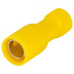   TRACON SHA4 Szigetelt hengeres csatlakozó aljzat, elektrolitréz, sárga 6mm2, (d1=3,5mm, d2=5mm), PVC