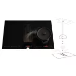   SIRIUS SIR1026 - S-DDH6 AUTOMATIC elszívó indukciós főzőlappal, fekete SENSE lámpával