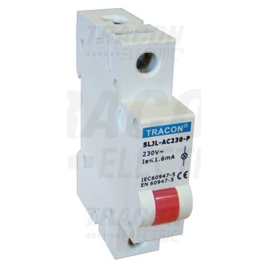 TRACON SLJL-AC230-P Sorolható ledes jelzőlámpa, vörös 230V AC