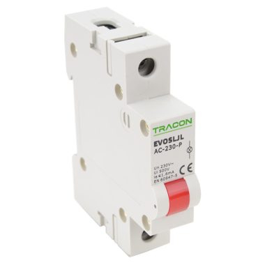 TRACON SLJL-AC230-P Sorolható ledes jelzőlámpa, vörös 230V AC