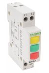 TRACON SLJL-AC230-SZP Sorolható ledes jelzőlámpa, sárga / zöld / vörös 3×230V AC