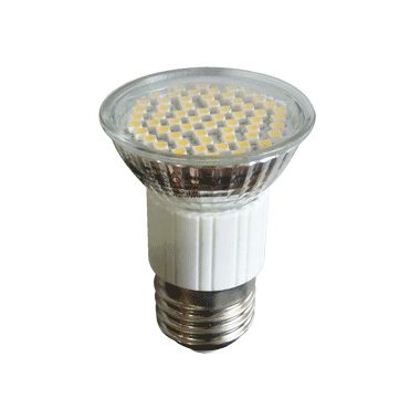 TRACON SMD-E27-60-WW SMD LED spot fényforrás 230V, 50Hz, E27, 2,7W, 3000K, 180lm, 60×LED, 120°
