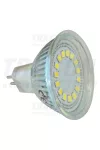 TRACON SMD-MR16-12-CW SMD LED spot fényforrás 12 V AC/DC, MR16, 3W, 6400K, 235lm, 12×LED2835, 120°