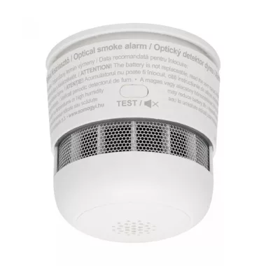 HOME SMO 10 füstérzékelő, beépített akkumulátor, 10 év várható üzemidő, fehér