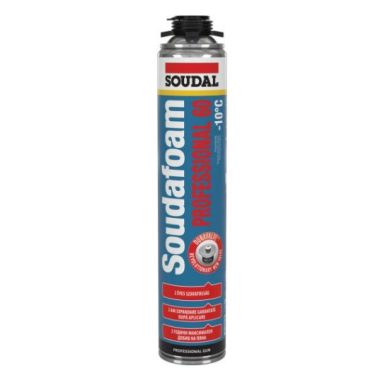 SOUDAL 108896 Pisztolyhab SOUDAFOAM PROFESSIONAL 60 (purhab), 750ml, -10 C°-ig SOUDAL 108896 Pisztolyhab SOUDAFOAM PROFESSIONAL 60 (purhab), 750ml, -10 C°-ig