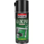 SOUDAL 154608 Technikai Alu-Zinc Spray 400ml (Magasfényű)