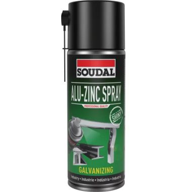 SOUDAL 154608 Technikai Alu-Zinc Spray 400ml (Magasfényű)