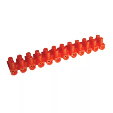 TRACON SP15A-U Flexibilis sorozatkapocs, U profil, 12 tag, piros 10mm2, 450VAC, 50A, PE