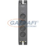   PHILIPS Túlfeszültségvédő SPN5144A/58 , 4 aljzat , 2m kábel , szürke kivitelben