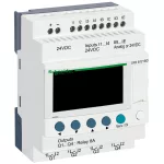   SCHNEIDER SR2B121BD LCD kijelzős, 12 I/O, 4 analóg bemenet, relés, óra, 24VDC